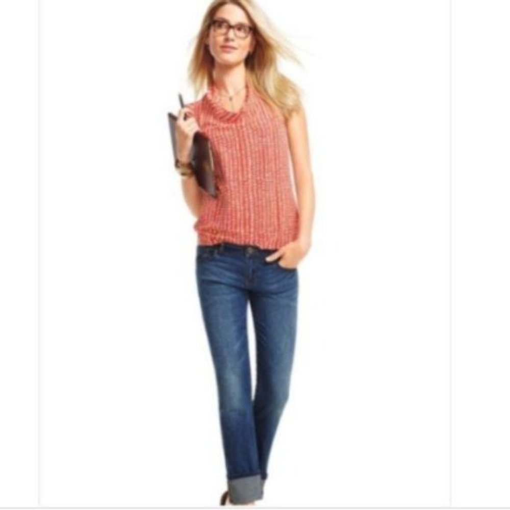 Cabi Style 294 Dash Dot Ruffle Sleeve Silky Top